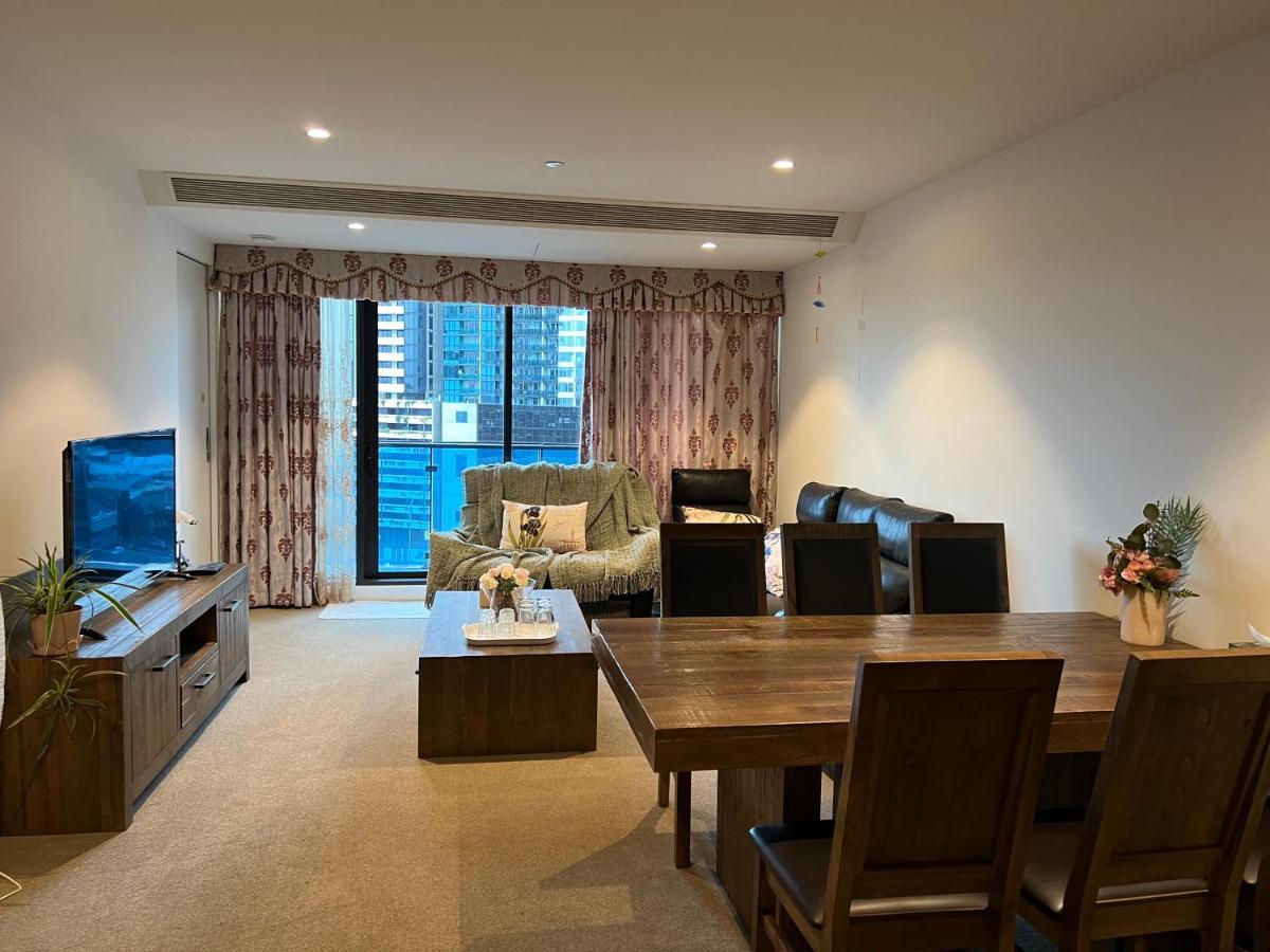 Elegant Three Bedrooms Apartment With Free Parking In Southbank Near Crown Melbourne Exterior photo